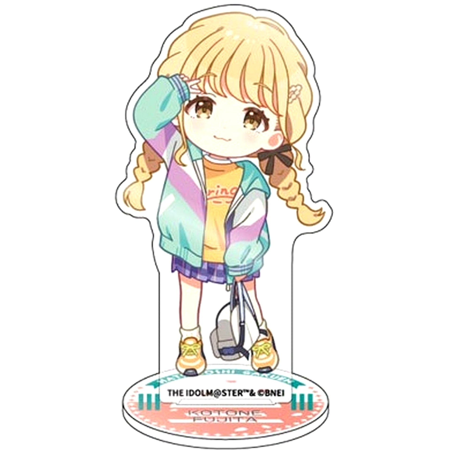 Kotone Fujita Gakuen Idolmaster Chibi Character Acrylic Stand [USED]