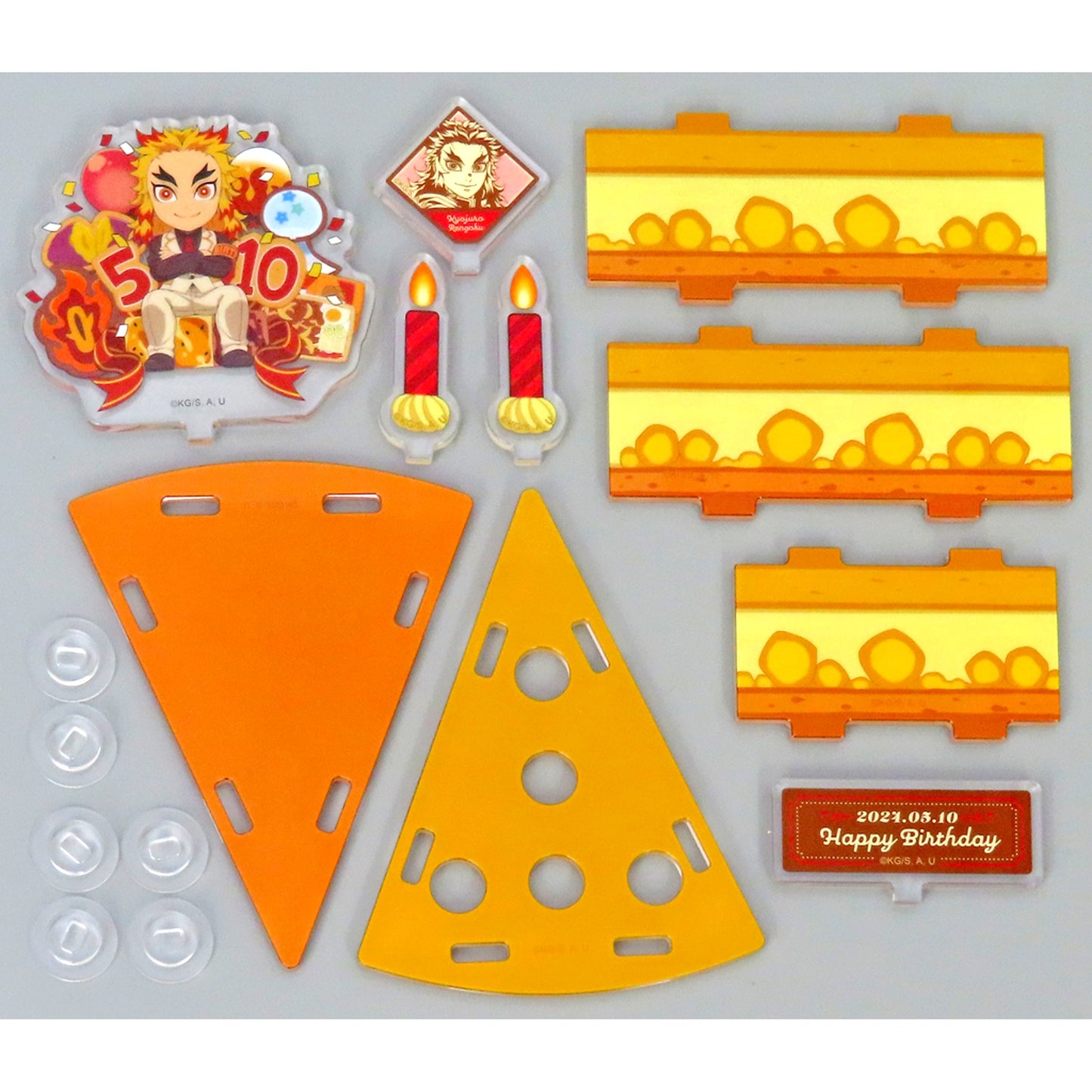 Kyojuro Rengoku Acrylic Stand Demon Slayer ufotable Cafe Machi Asobi CAFE Kyojuro Rengoku Birthday Festival 2024 [USED]
