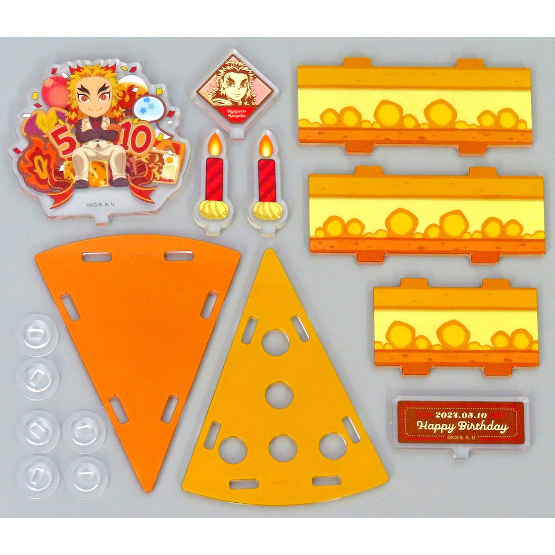 Kyojuro Rengoku Acrylic Stand Demon Slayer ufotable Cafe Machi Asobi CAFE Kyojuro Rengoku Birthday Festival 2024 [USED]