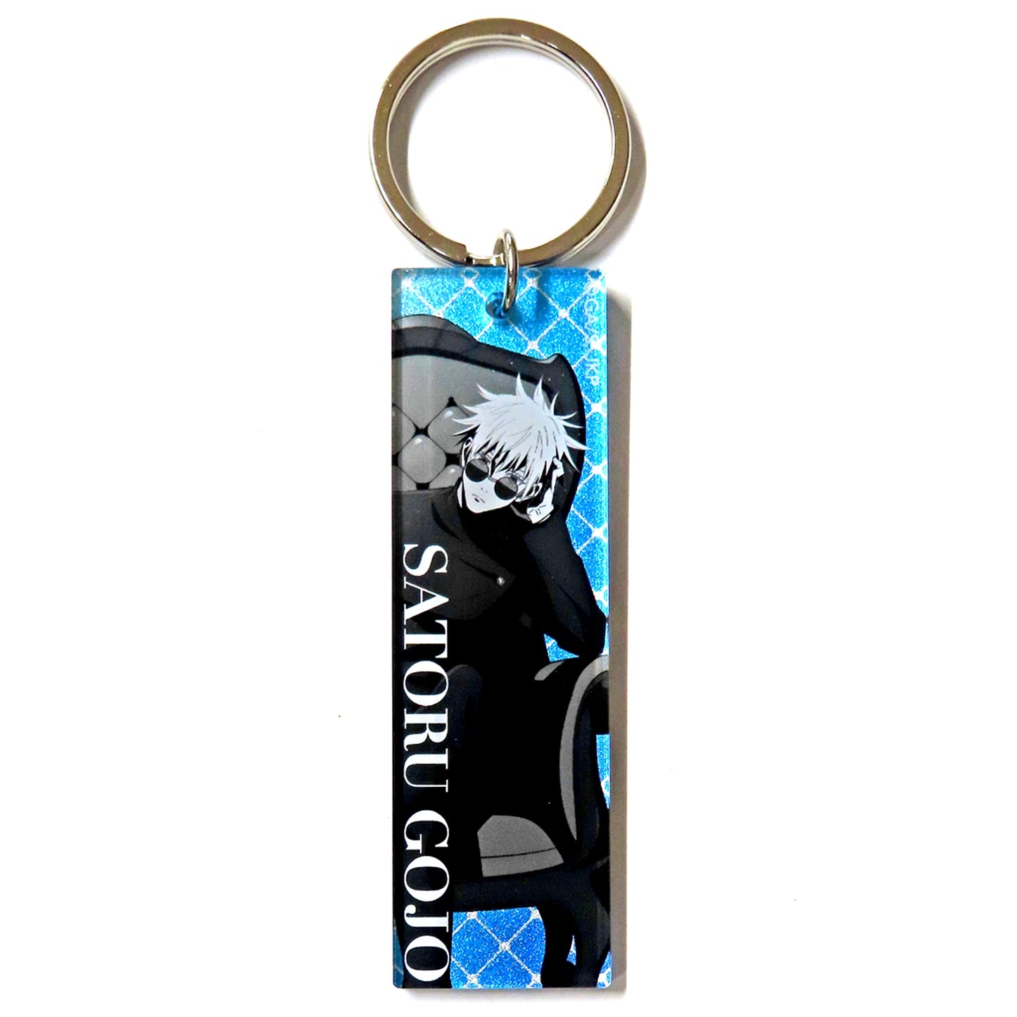 Satoru Gojo Jujutsu Kaisen Metallic Acrylic Keychain Chair Blue [USED]