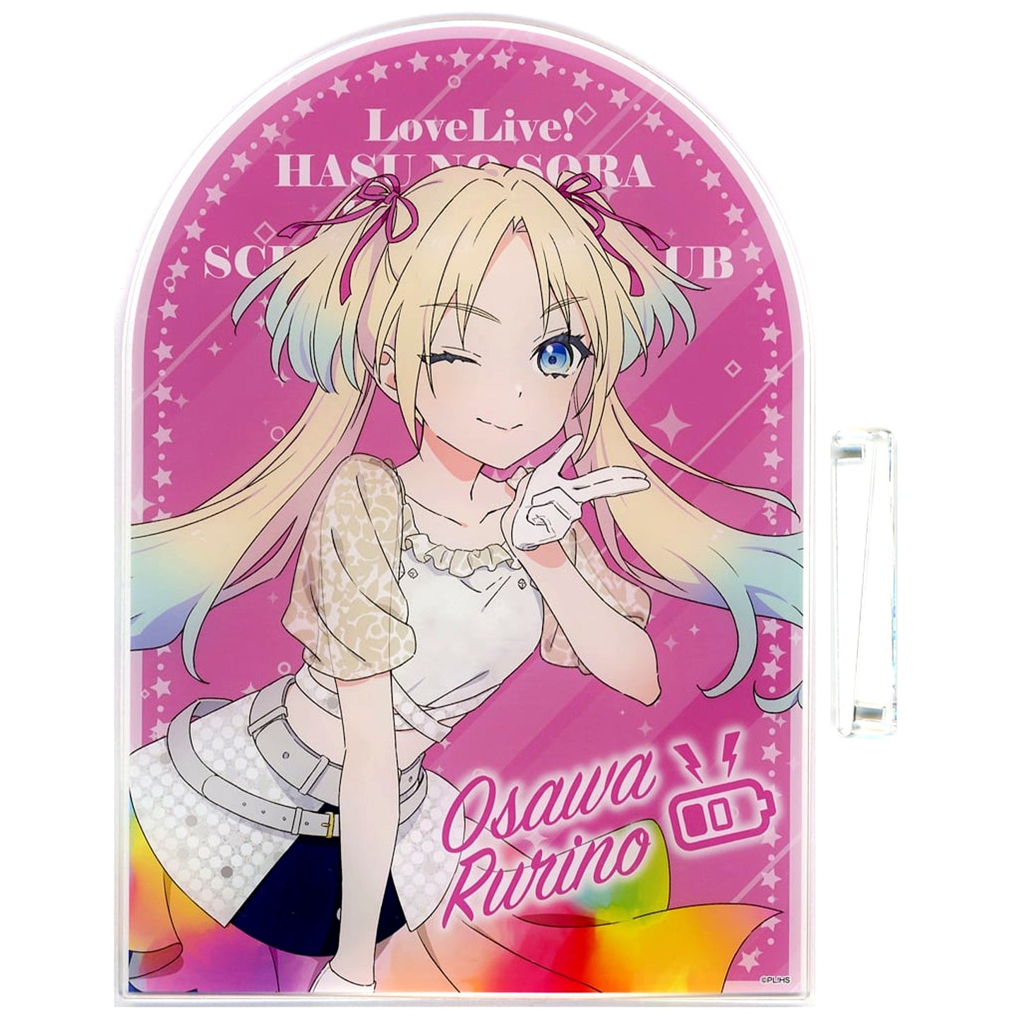 Rurino Osawa A Prize Acrylic Board Hasunosora Love Live! Series Official Store School Idol Theater Mini Game School Idol Palette [USED]