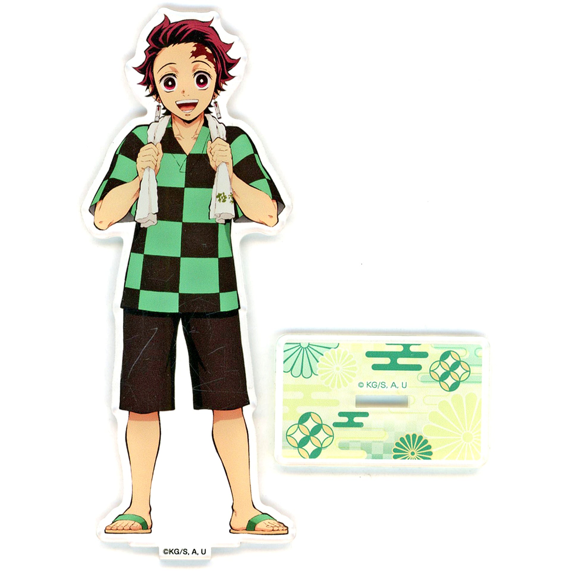 Tanjiro Kamado After Bath Acrylic Stand Demon Slayer: Kimetsu no Yaiba x Gokurakuyu RAKU SPA 3rd Edition Hashira's Blissful Holiday [USED]