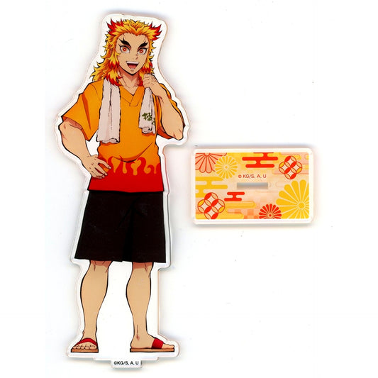 Kyojuro Rengoku After Bath Acrylic Stand Demon Slayer: Kimetsu no Yaiba x Gokurakuyu RAKU SPA 3rd Edition Hashira's Blissful Holiday [USED]