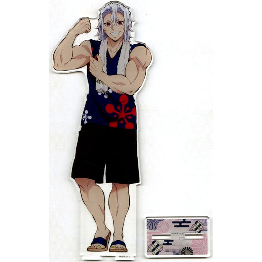 Tengen Uzui After Bath BIG Acrylic Stand Demon Slayer x Gokurakuyu RAKU SPA 3rd Hashiras Gokuraku Holiday [USED]