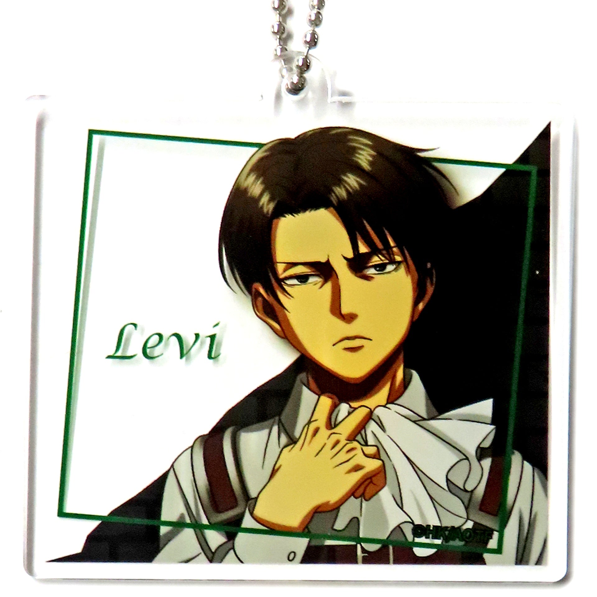 Levi MOLLY.ONLINE Scratch Attack on Titan Drawn Acrylic Keychain C-3 Prize [USED]