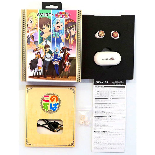 KonoSuba: God's Blessing on This Wonderful World! Group Wireless Earphones x AVIOT [USED]