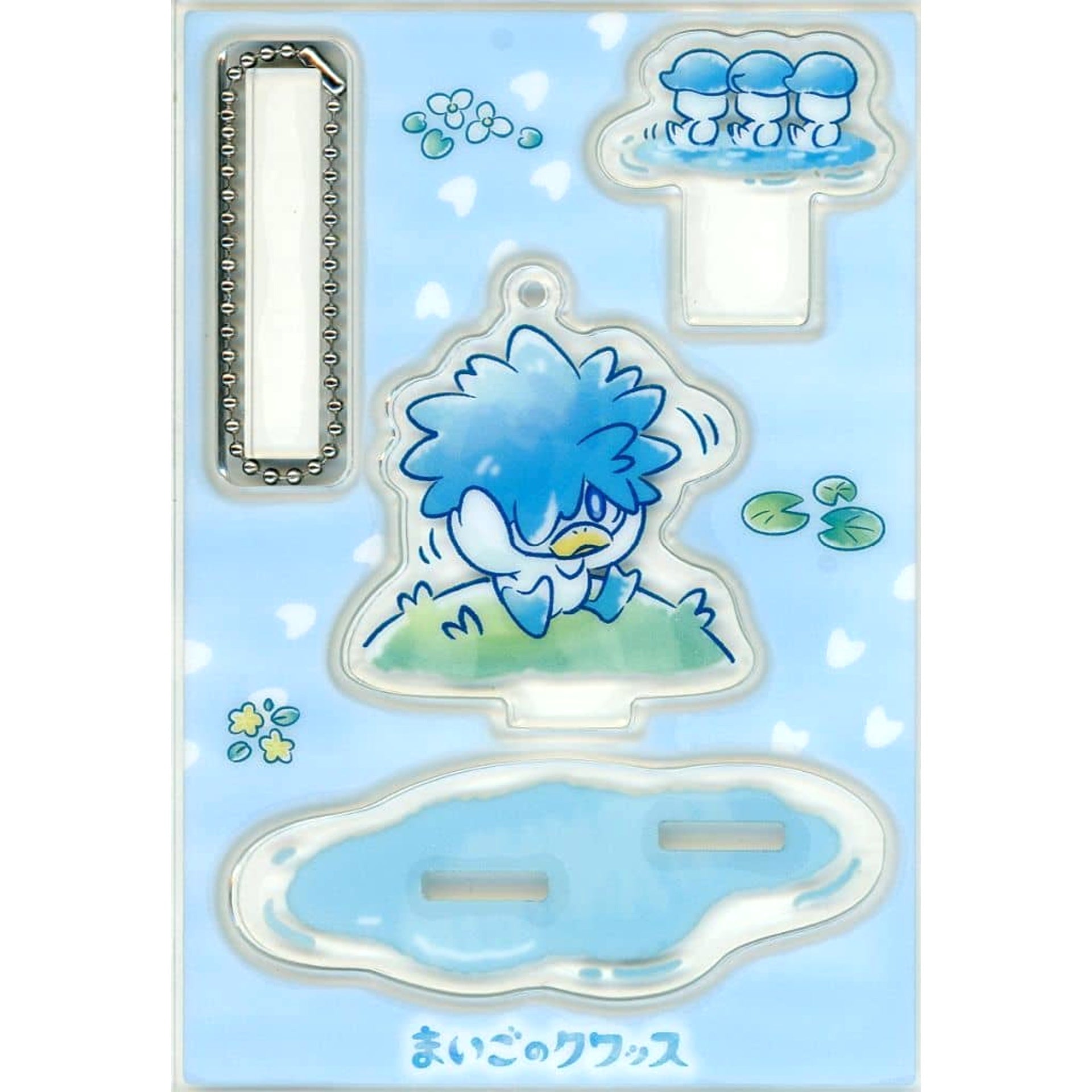 Pokemon Quaxly Sitting Acrylic Charm Collection with Stand Lost Quaxly Pokemon Center Limited Charm [USED]