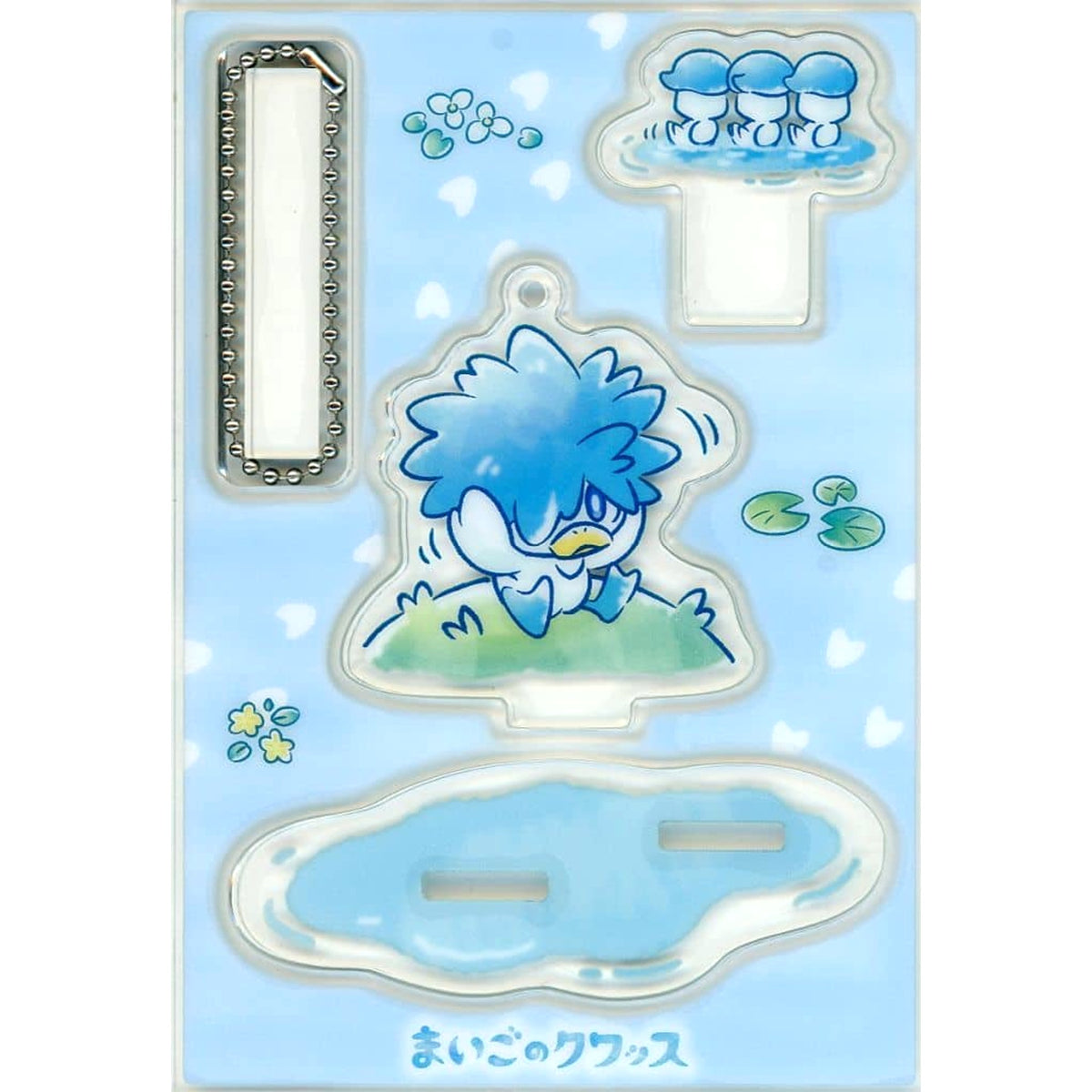 Pokemon Quaxly Sitting Acrylic Charm Collection with Stand Lost Quaxly Pokemon Center Limited Charm [USED]