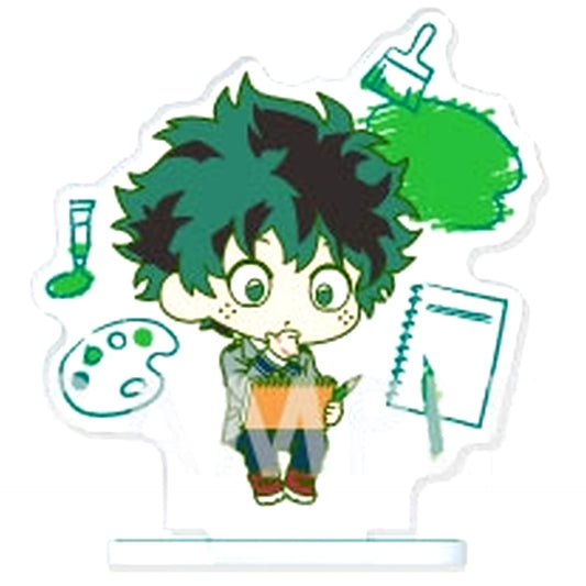 Izuku Midoriya My Hero Academia Trading Acrylic Stand Color2 Mini Character Ver. [USED]