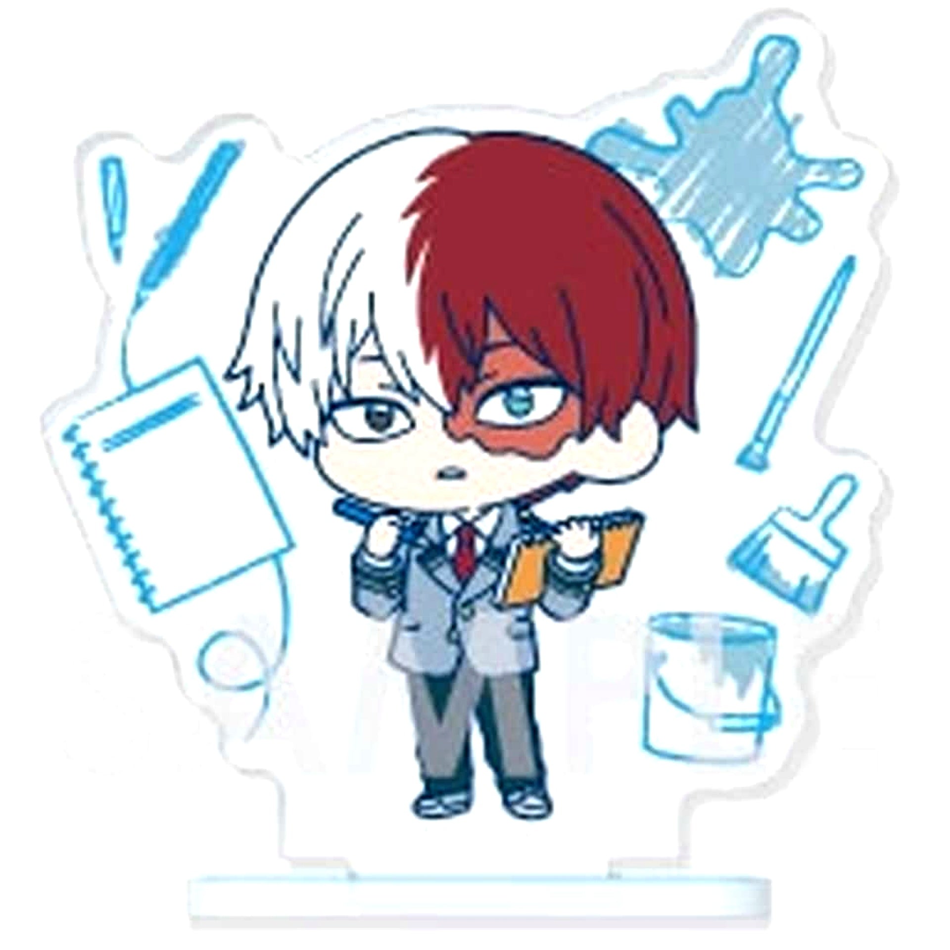Shoto Todoroki My Hero Academia Trading Acrylic Stand Color2 Chibi Character Ver [USED]