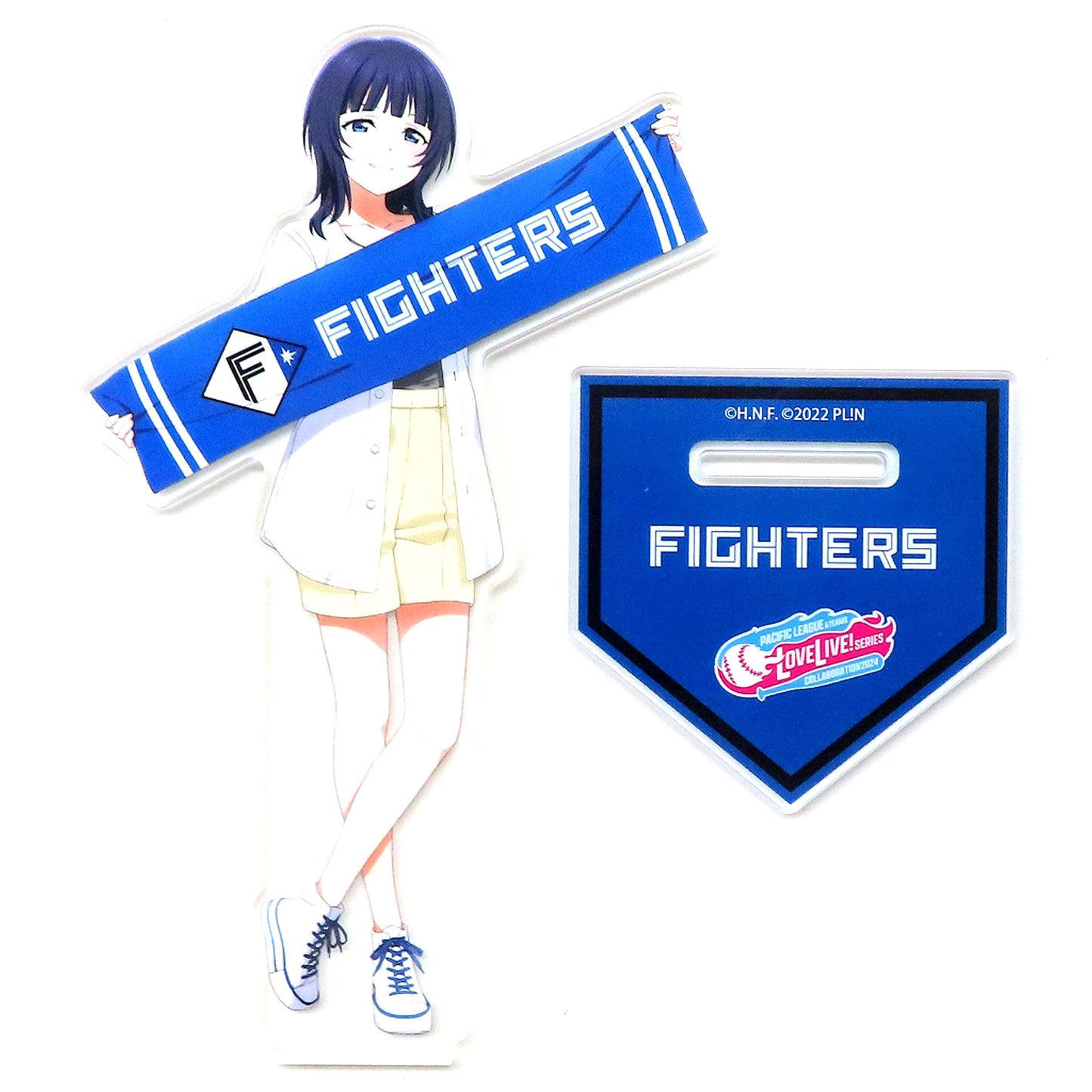 Karin Asaka Acrylic Stand Love Live! Series x Pacific League 6 Teams 2024 Nijigasaki High School Idol Club x Hokkaido Nippon-Ham Fighters [USED]