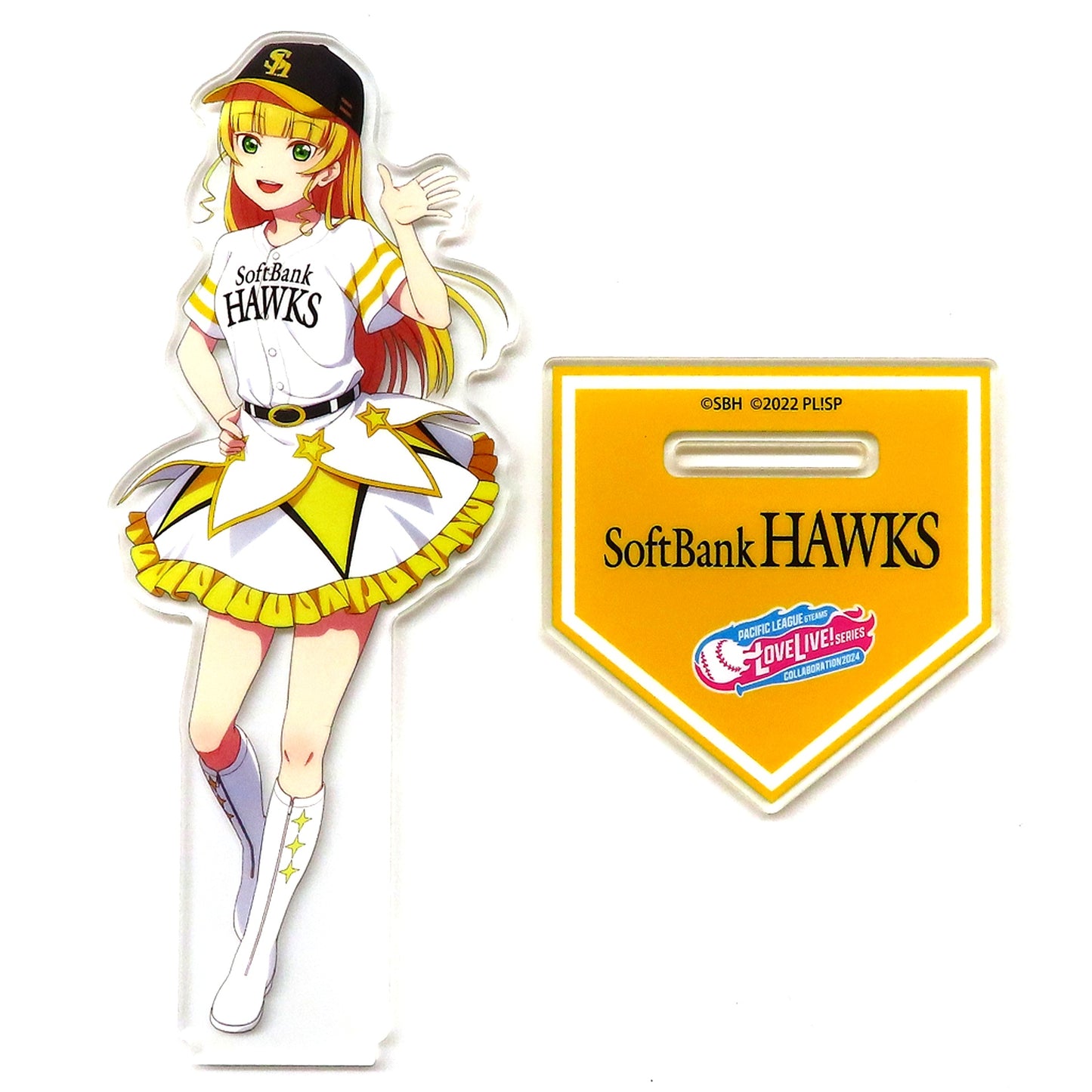 Sumire Heanna Acrylic Stand Love Live! Superstar!! x Fukuoka SoftBank Hawks Pacific League 6 Baseball Teams 2024 [USED]