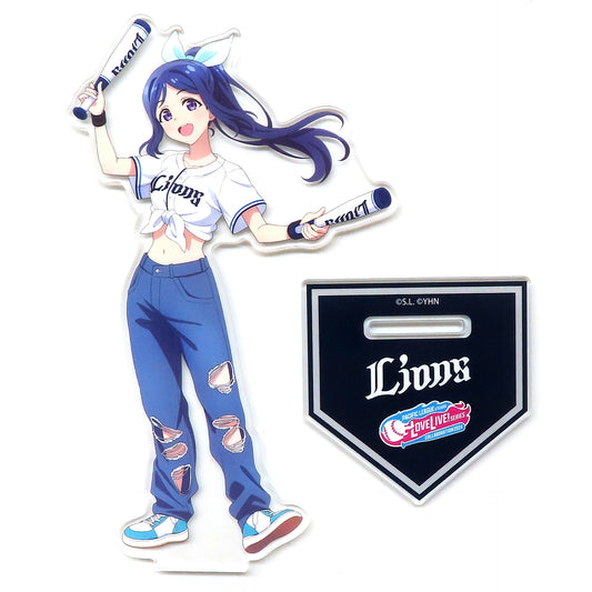 Kanan Acrylic Stand Love Live! Series x Pacific League 6 Teams 2024 Yohane the Parhelion -Sunshine in the Mirror- x Saitama Seibu Lions [USED]