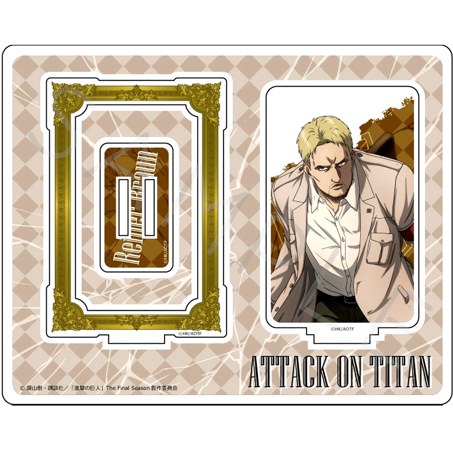 Reiner Braun NE. Attack on Titan The Final Season Acrylic Stand Vol. 10 [USED]