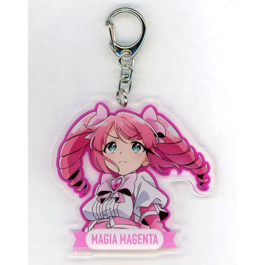 Gushing over Magical Girls Magia Magenta Online Kuji Acrylic Keychain Kujibikido Limited Prize C-4 Keychains [USED]