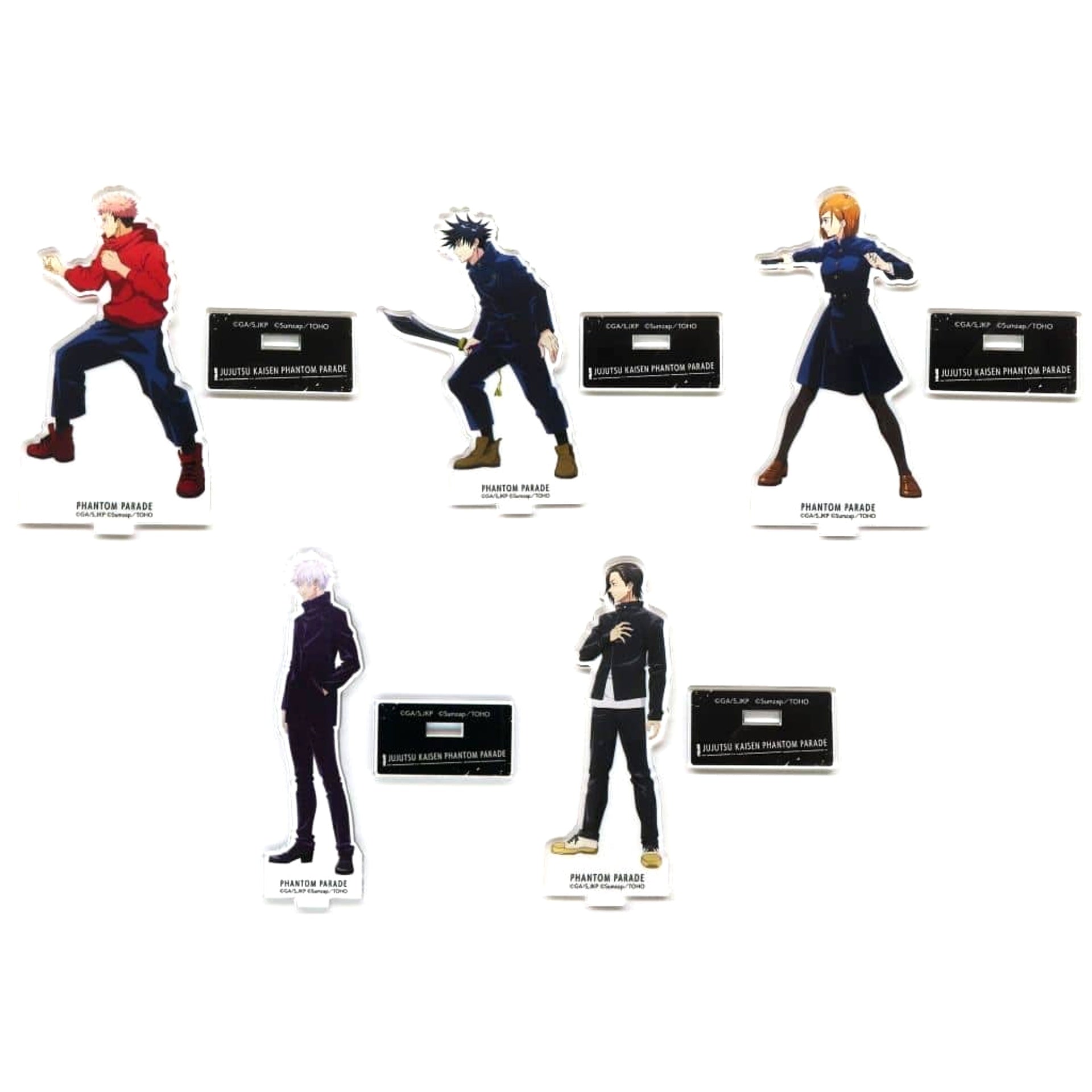 Jujutsu Kaisen Phantom Parade Yuji Itadori & Others All 5 Types Set Battle Character Acrylic Stand Vol.5 Acrylic Stands [USED]