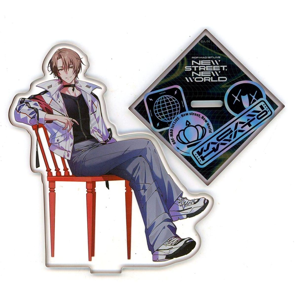 Kagami Hayato Acrylic Stand Virtual YouTuber Nijisanji ROF-MAO 1st LIVE New street. New world [USED]