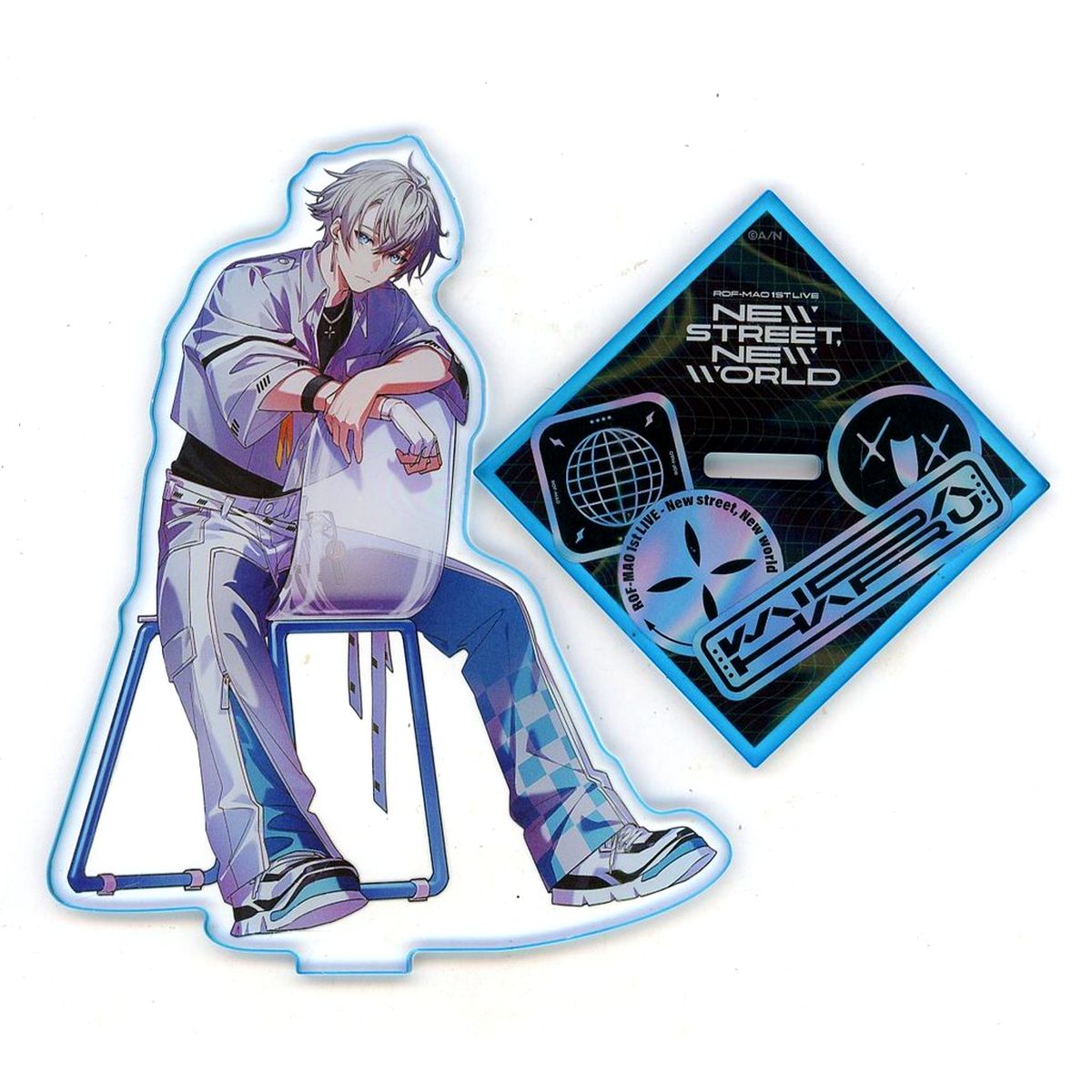 Kaida Haru Virtual YouTuber Nijisanji Acrylic Stand ROF-MAO 1st LIVE "New street. New world" [USED]