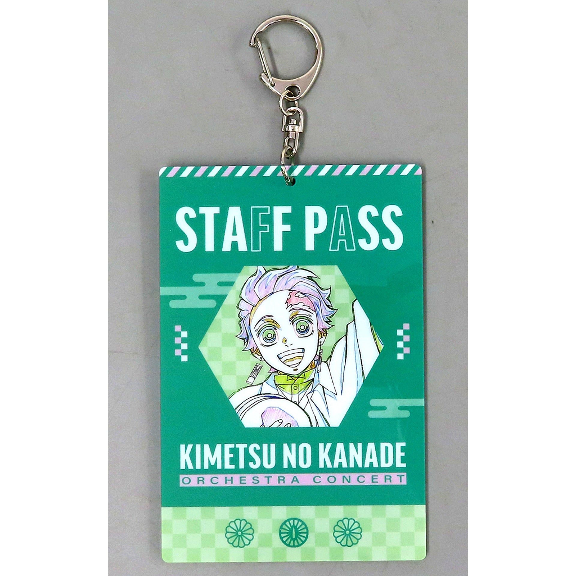 Tanjiro Kamado Demon Slayer: Kimetsu no Yaiba Staff Pass Style Keychain Orchestra Concert Swordsmith Village Arc [USED]