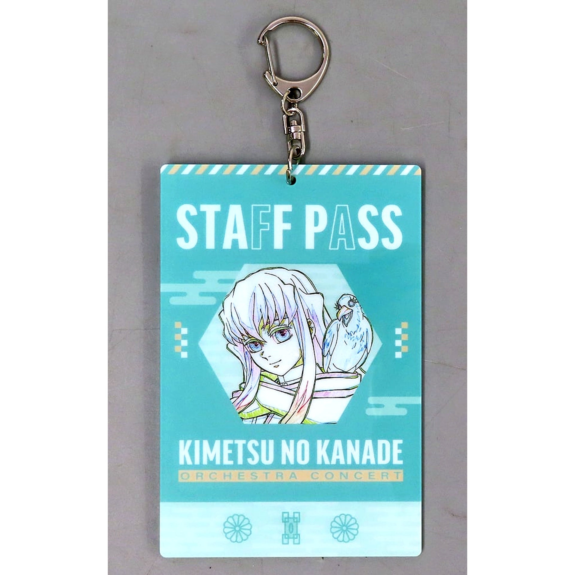 Muichiro Tokito Staff Pass Style Keychain Demon Slayer Kimetsu no Yaiba Orchestra Concert Swordsmith Village Arc [USED]