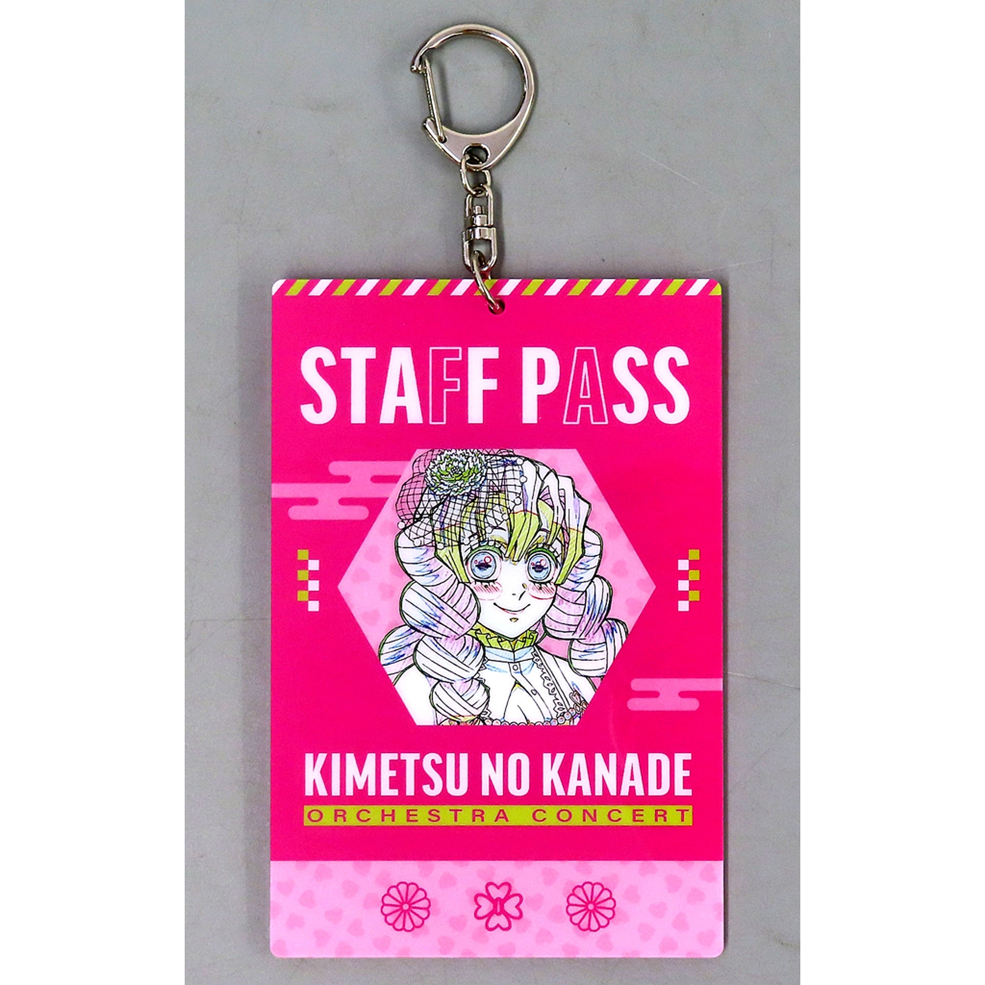 Mitsuri Kanroji Demon Slayer: Kimetsu no Yaiba Staff Pass Style Keychain Orchestra Concert Kimetsu no Kanade Swordsmith Village Arc [USED]