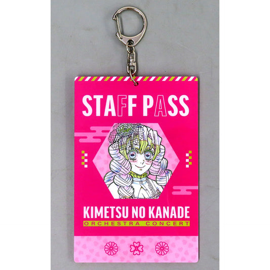 Mitsuri Kanroji Demon Slayer: Kimetsu no Yaiba Staff Pass Style Keychain Orchestra Concert Kimetsu no Kanade Swordsmith Village Arc [USED]