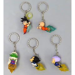 Dragon Ball Z Trunks & Others Figure Keychain Fly! Flight All 5 Types Set Keychains [USED]