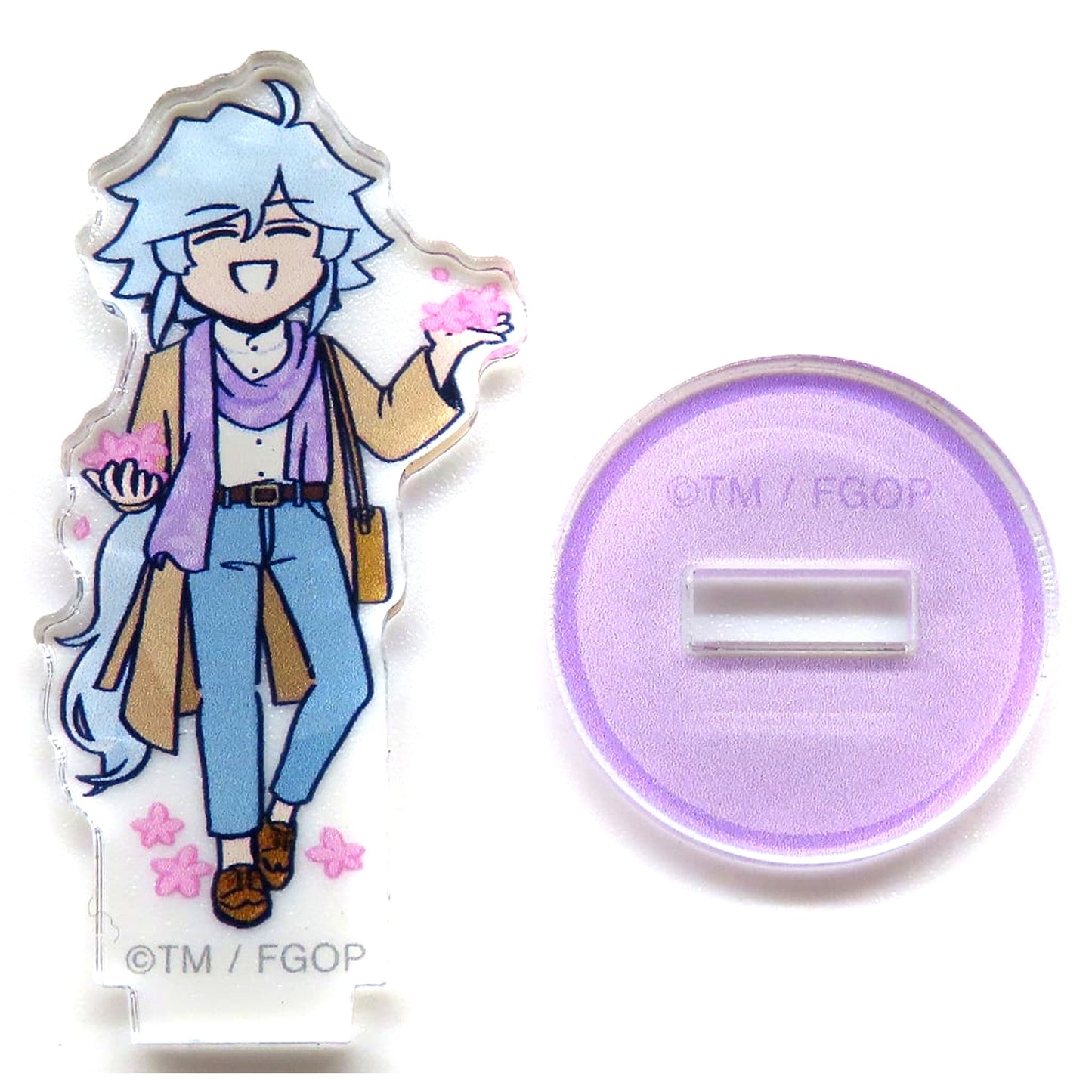 Merlin Fate/Grand Order Tsuchida-sensei Newly Drawn Cherry Blossom Viewing Ver Trading Mini Acrylic Figure Fate/Grand Order Fujimaru Ritsuka Doesn't Get It Pop Up Store in Loft [USED]