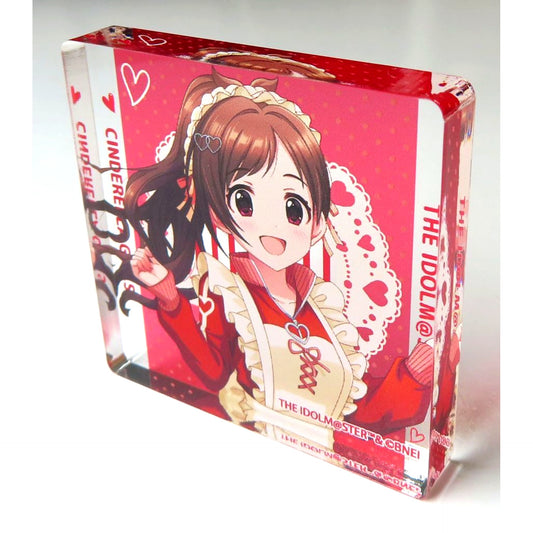Akari Tsujino Jersey Maid Ver. The Idolmaster Cinderella Girls x AQUA CiTY ODAIBA Collabo Acrylic Block [USED]