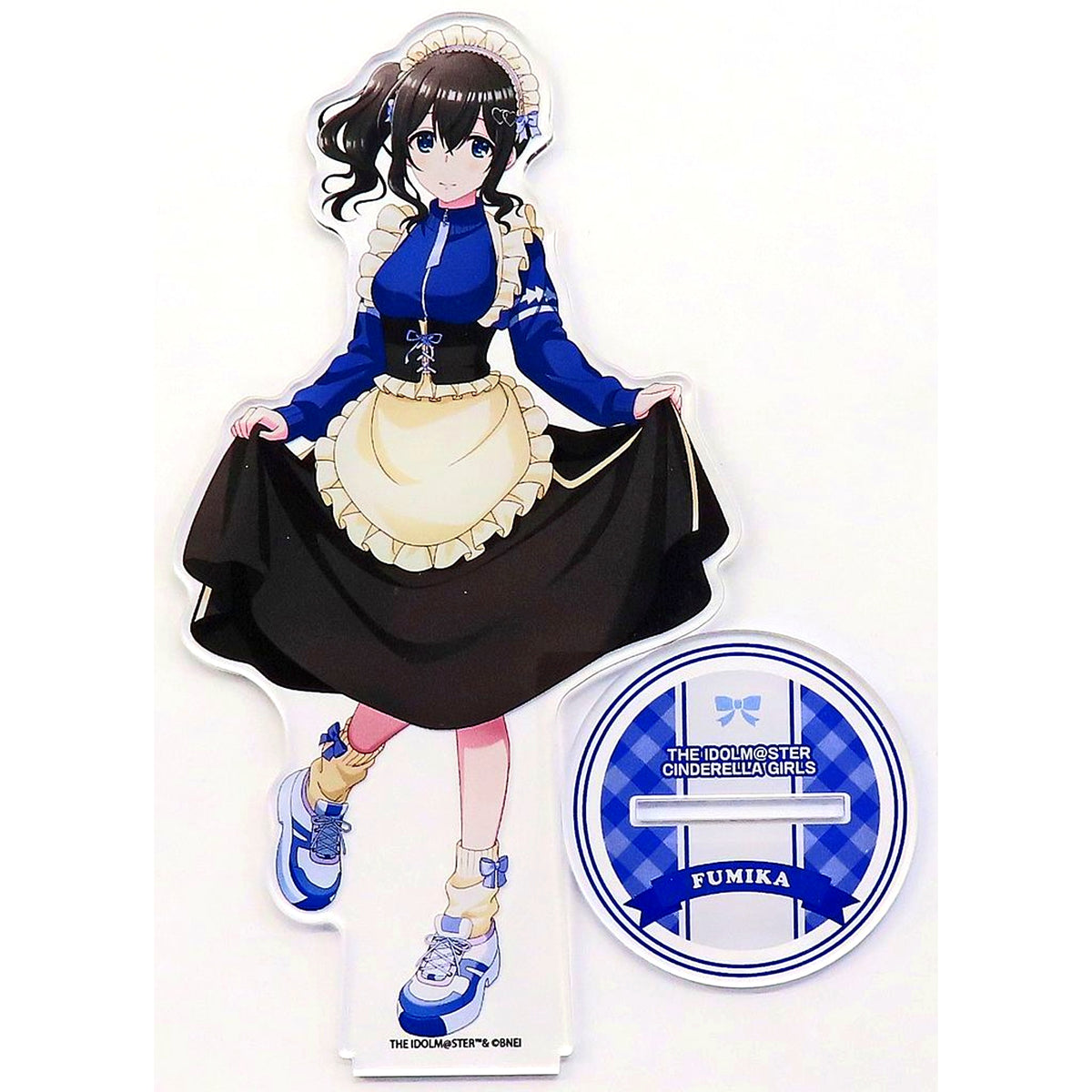 Fumika Sagisawa Big Acrylic Stand Jersey Maid Version The Idolmaster Cinderella Girls x AQUA CiTY ODAIBA Collaboration [USED]