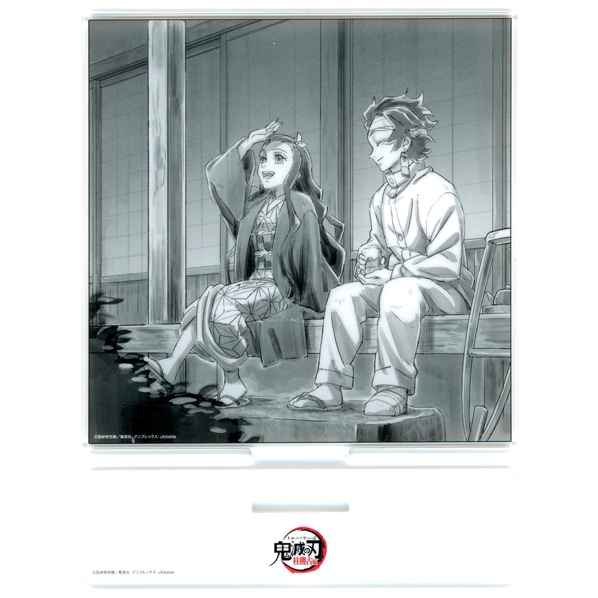 Tanjiro Kamado & Nezuko Kamado Episode 1 Script Illustration Acrylic Stand Demon Slayer Hashira Training Arc x ufotable Cafe x Machi Asobi CAFE Real-Time Cafe [USED]