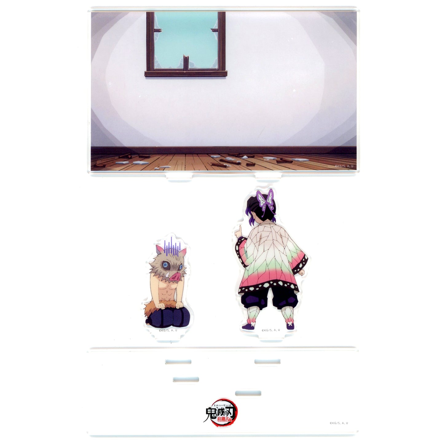 Shinobu Kocho & Inosuke Hashibira Episode 1 Next Episode Preview Scene Just As It Is Acrylic Stand Shinobu and Inosuke Demon Slayer: Kimetsu no Yaiba Hashira Training Arc x ufotable Cafe x Machi Asobi Cafe Real-Time Cafe [USED]