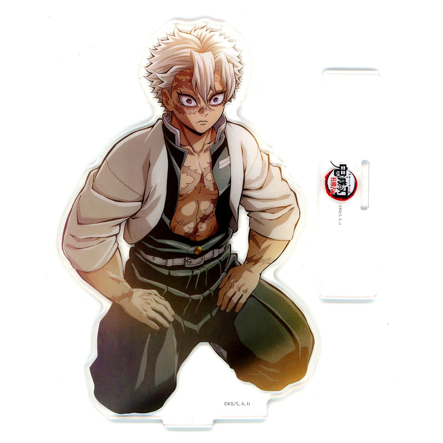03. Sanemi Shinazugawa 1st KV Acrylic Stand Demon Slayer: Kimetsu no Yaiba Hashira Training Arc x ufotable Cafe x Machi Asobi Cafe Real-Time Cafe [USED]