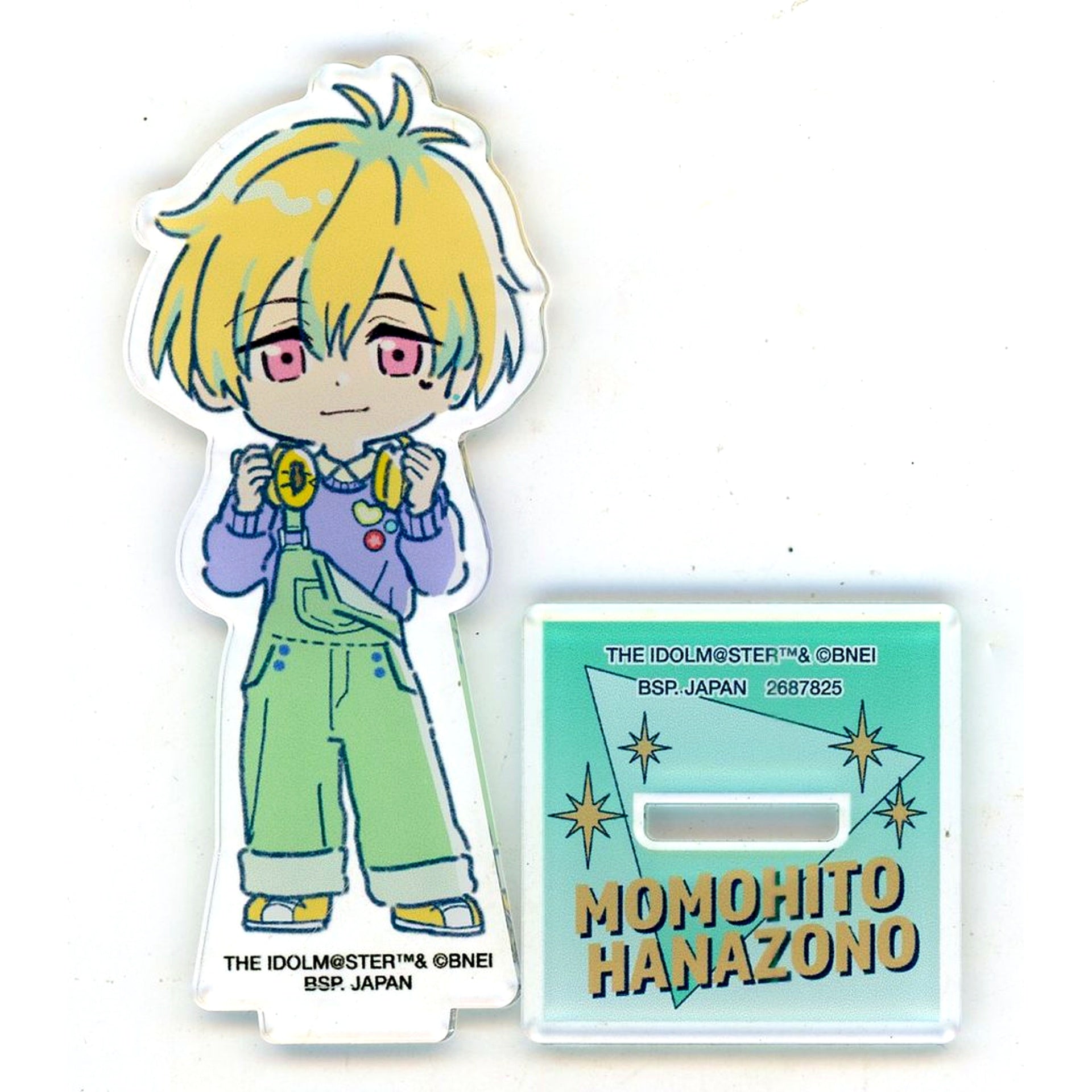 Momohito Hanazono THE IDOLM@STER SideM Nostalpop Acrylic Plate with Stand Namco Limited [USED]