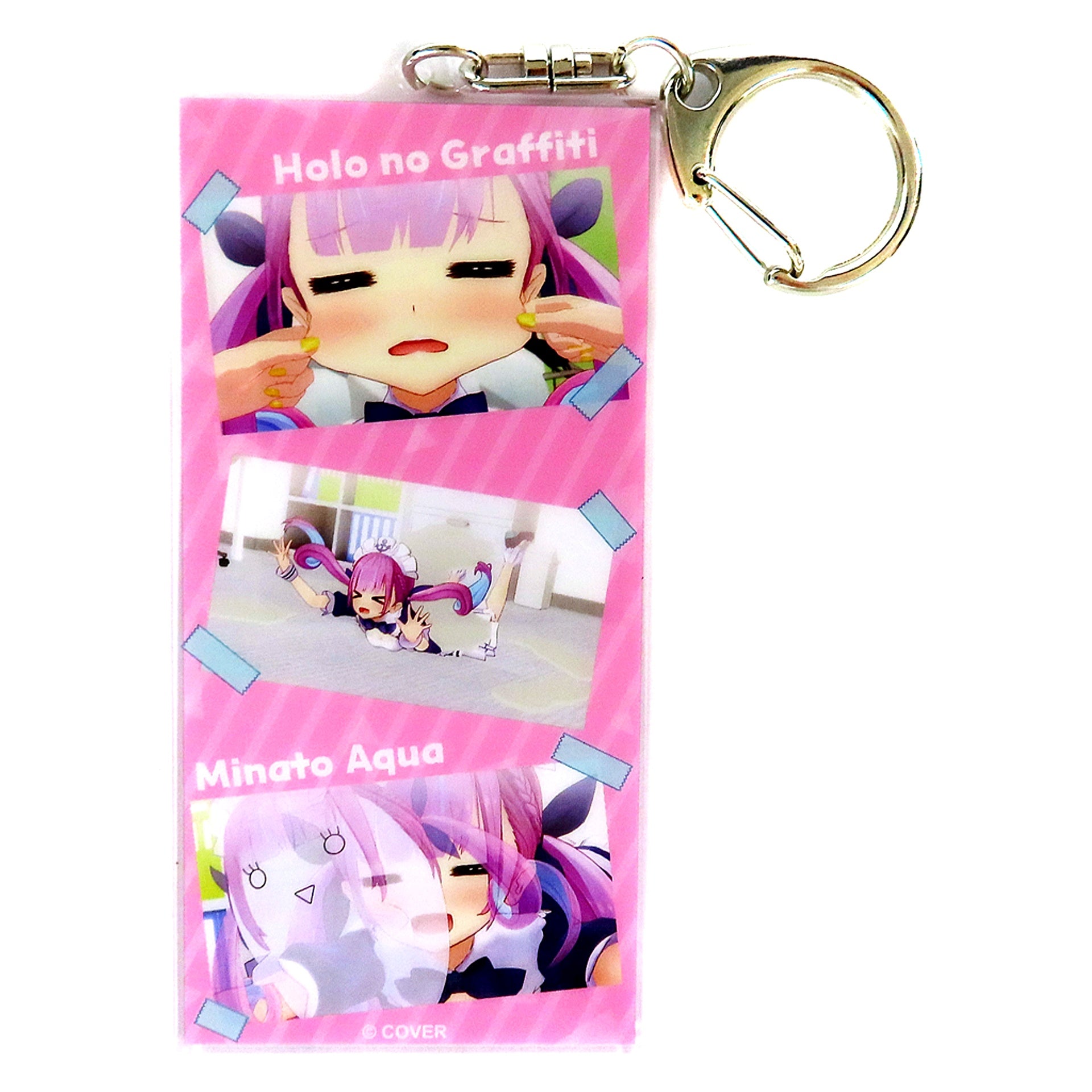 Minato Aqua Hololive Random Scene Shot Acrylic Keychain Hologra [USED]
