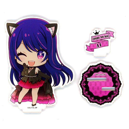 Ai Hoshino Black Dress Oshi no Ko x Don Quijote Petit Choco Acrylic Stand [USED]