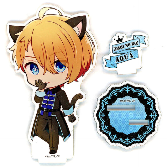 Aqua Hoshino Black Dress Puchi Choco Acrylic Stand Oshi no Ko x Don Quijote [USED]