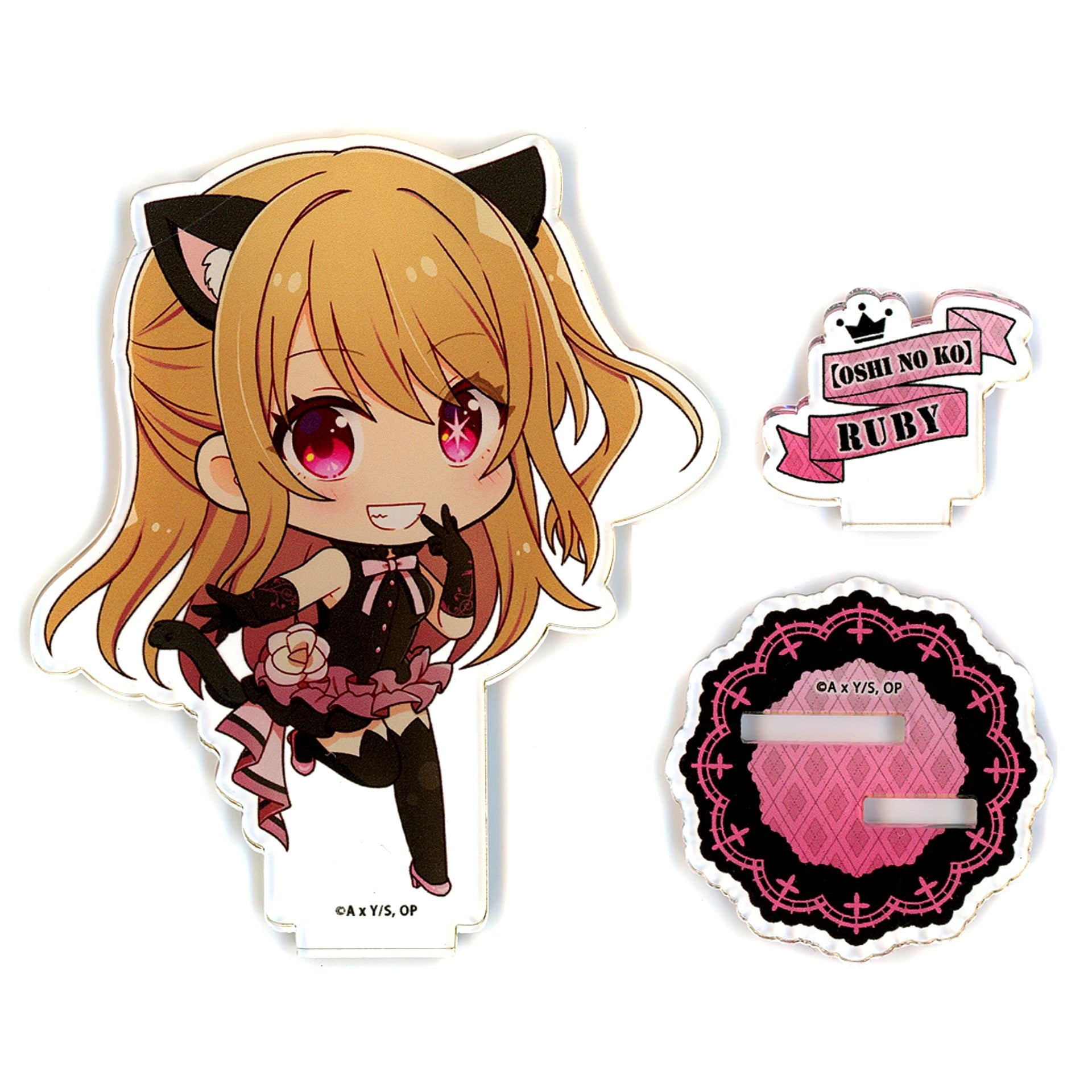 Ruby Hoshino Black Dress Oshi no Ko x Don Quijote Petit Choco Acrylic Stand [USED]