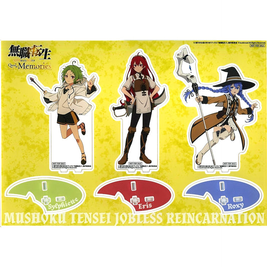 Eris & Roxy & Sylphiette Acrylic Figure Set Set of 3 PS5 PS4 Switch Game Mushoku Tensei Quest of Memories Famitsu DX Pack Bundle Bonus [USED]