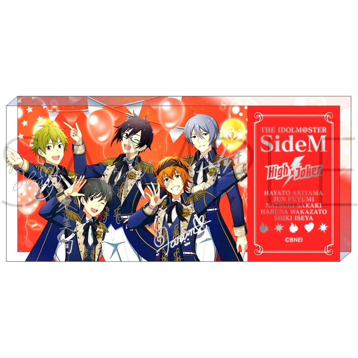 HighxJoker Idolmaster SideM M Fes 2024 Acrylic Ticket Block [USED]