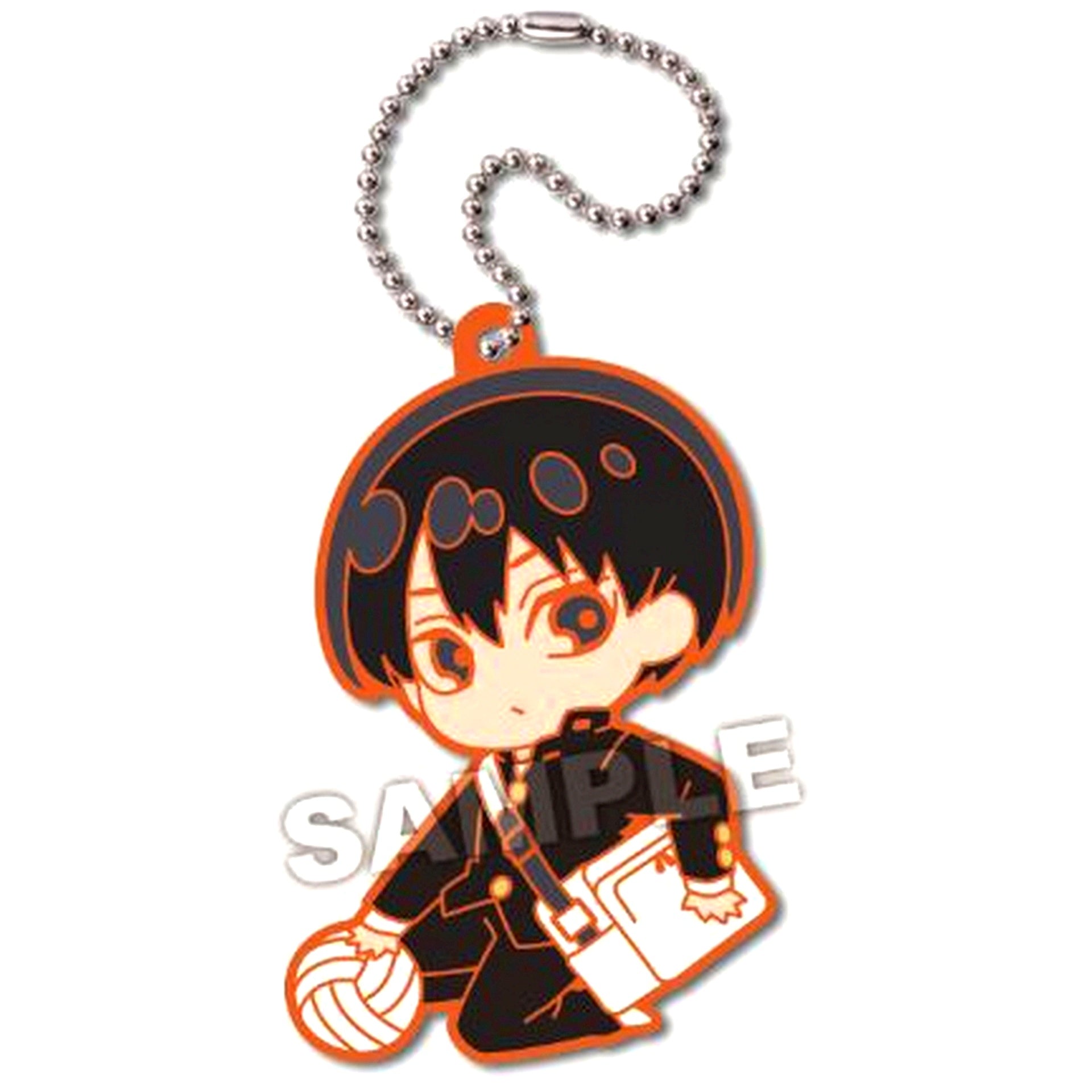 Tobio Kageyama Haikyu!! Defo Rubber Plus Keychain Karasuno High School [USED]