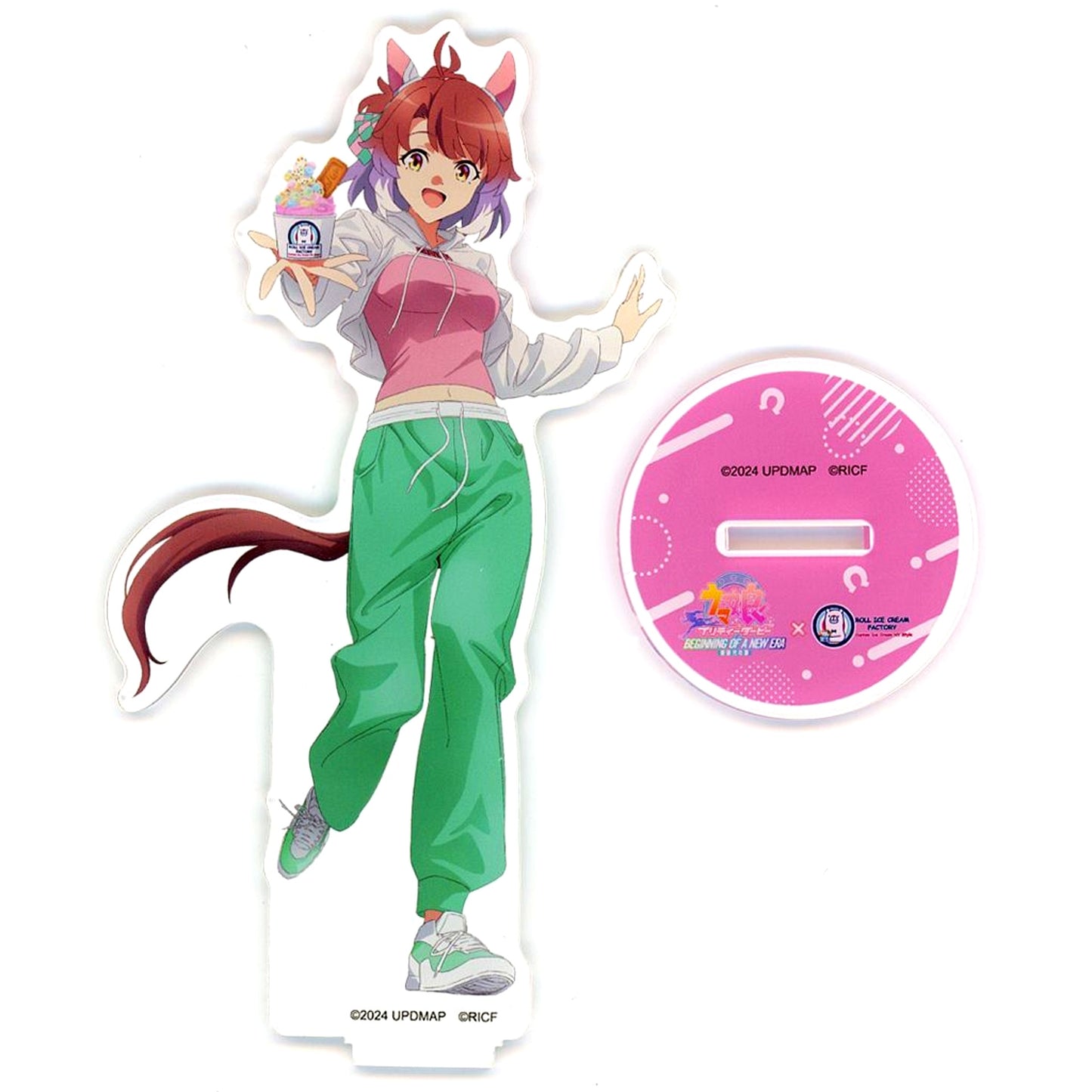 Dantsu Flame Umamusume Pretty Derby Beginning of a New Era x Roll Ice Cream Factory Acrylic Stand [USED]