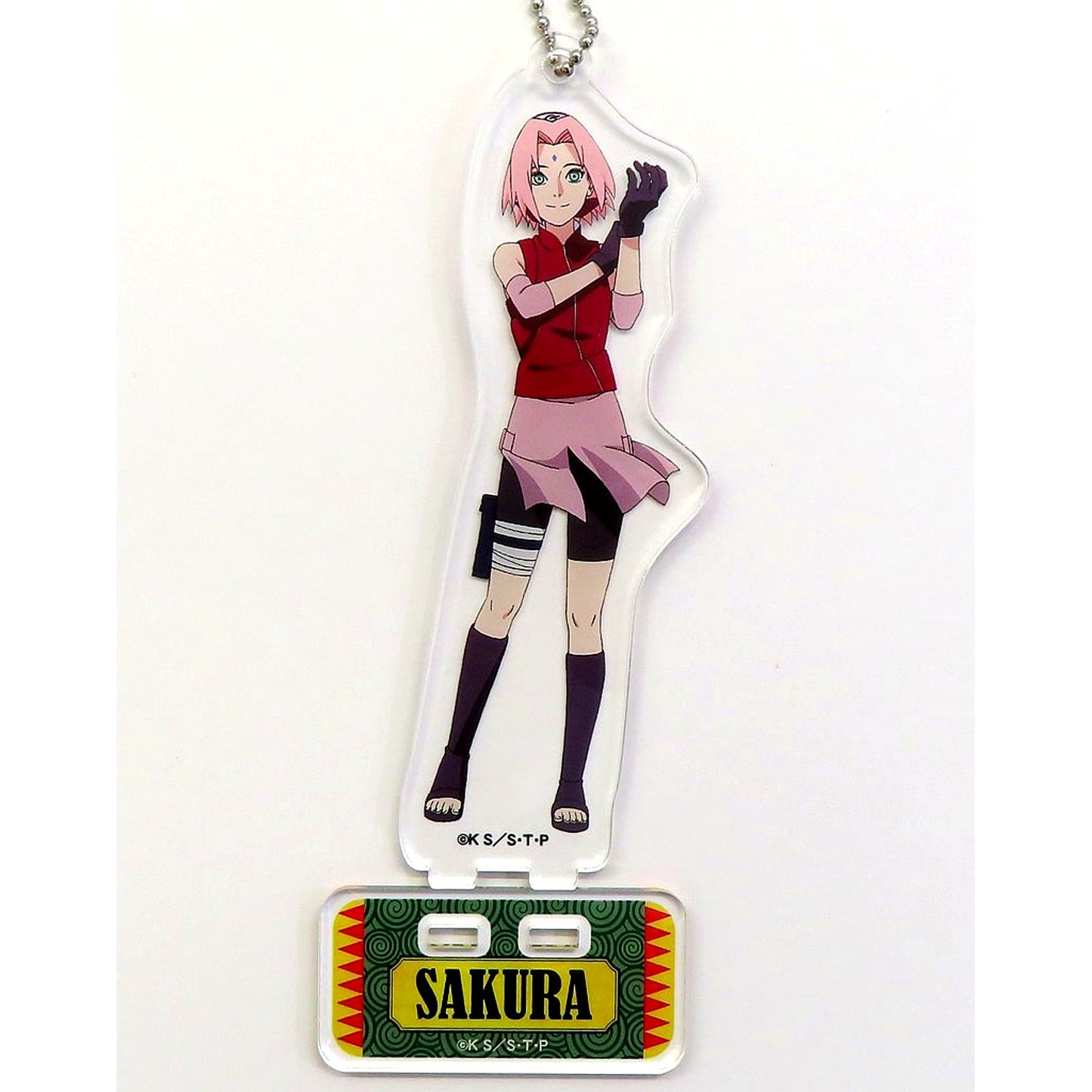 Sakura Haruno Gloves Acrylic Stand C Naruto Shippuden Nijigen no Mori [USED]