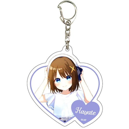 Hayate Yagami A Outing Ver. Magical Girl Lyrical Nanoha Series Acrylic Keychain 10 Illustration [USED]
