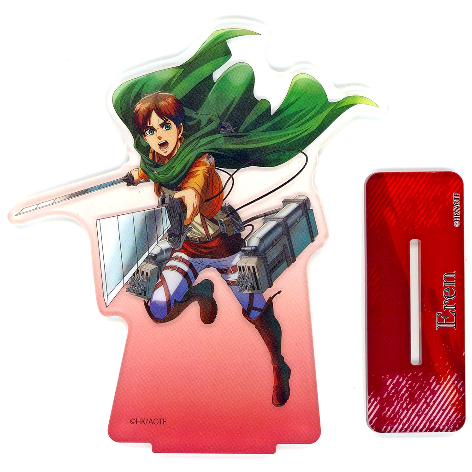 Eren Yeager BIG Acrylic Stand Dreamy Kuji Attack on Titan be determined Prize B [USED]
