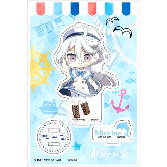 Miorine Rembran Mobile Suit Gundam The Witch from Mercury Mochikko Marine Fashion Acrylic Stand Jr. [USED]