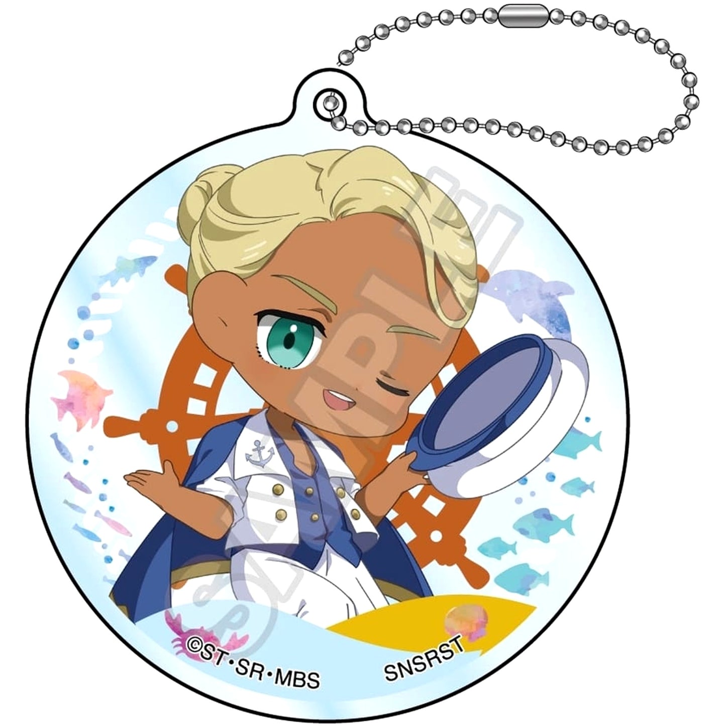 Shaddiq Zenelli Mobile Suit Gundam: The Witch from Mercury Mochikko Acrylic Keychain Marine Fashion [USED]