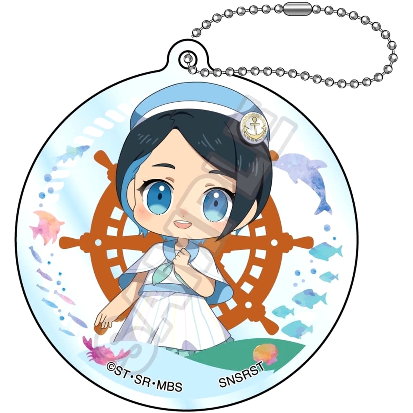 Nika Nanaura Mobile Suit Gundam: The Witch from Mercury Mochikko Acrylic Keychain Marine Fashion [USED]