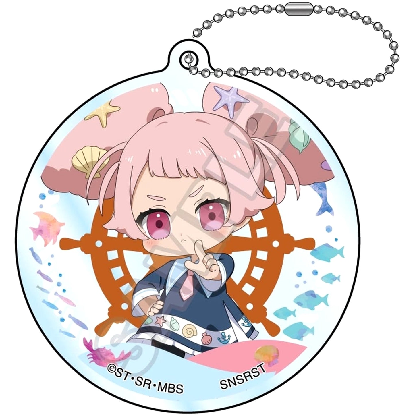 Mobile Suit Gundam: The Witch from Mercury Chuatury Panlunch Mochikko Marine Fashion Acrylic Keychain Keychains [USED]