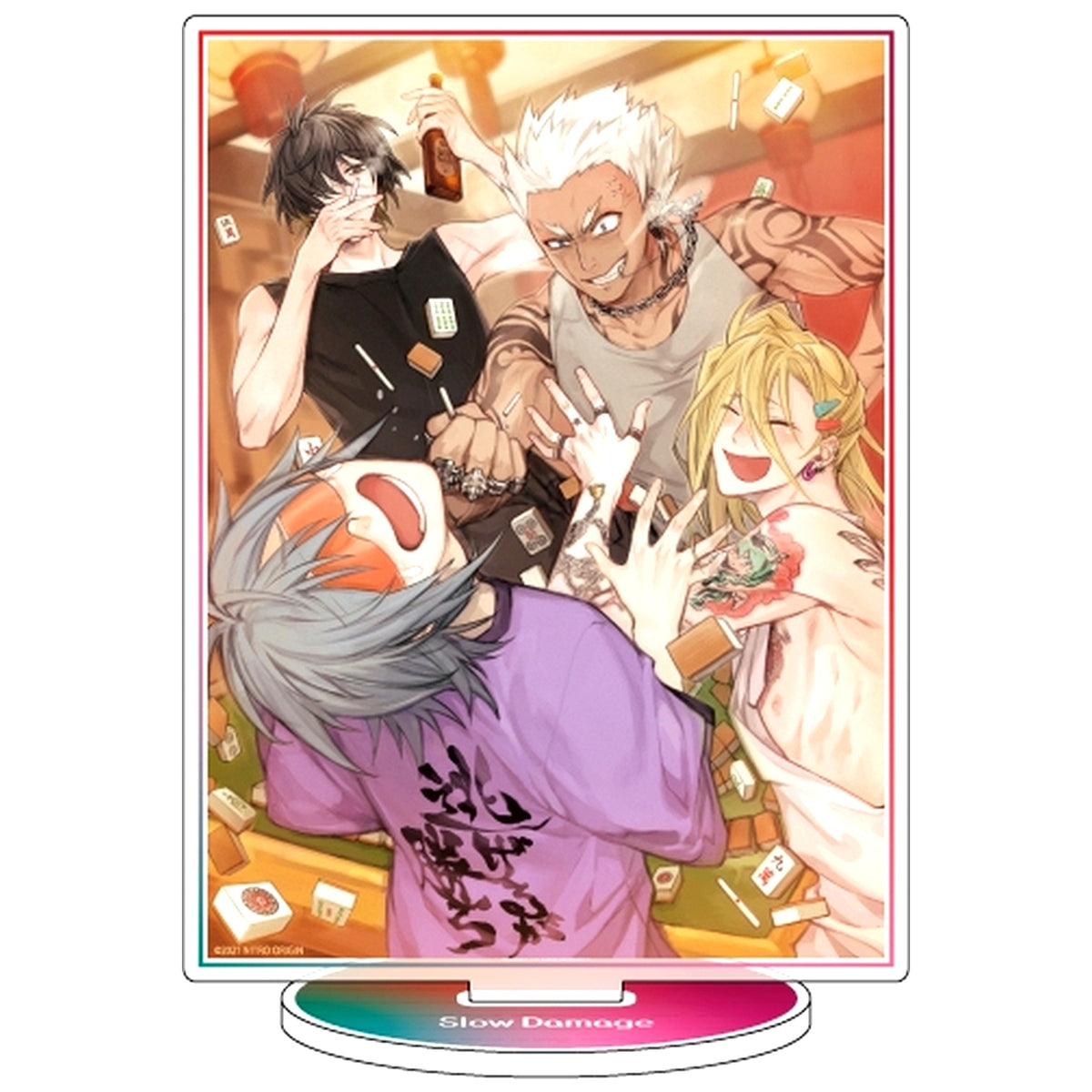 Towa & Kotaro & Mayu & Eiji 05. Slow Damage Official Illustration Acrylic Stand [USED]